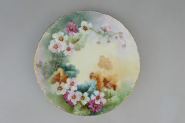 【ビンテージ・アンティーク】ドイツ製 Rosenthal（ローゼンタール）1891～1906年ハンドペイントケーキ皿
