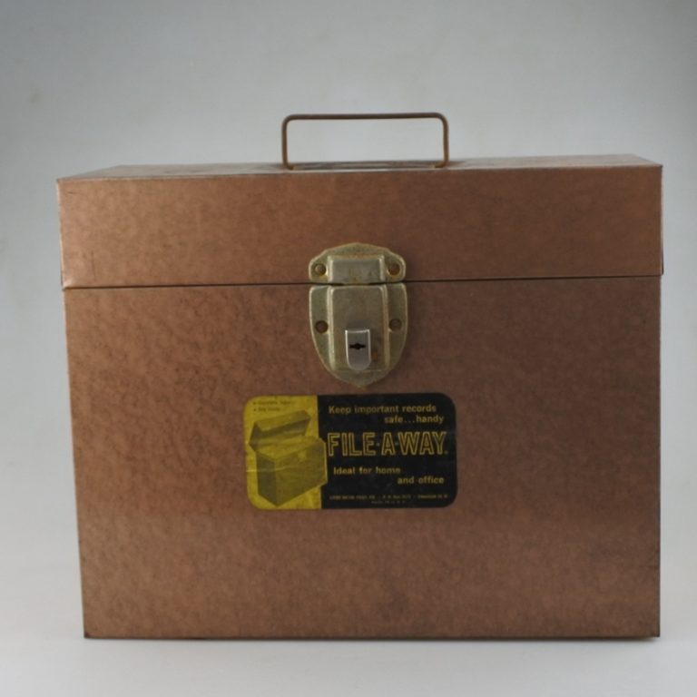 ビンテージ】1950～1970年代頃 アメリカ「File-A-Way」収納ボックス
