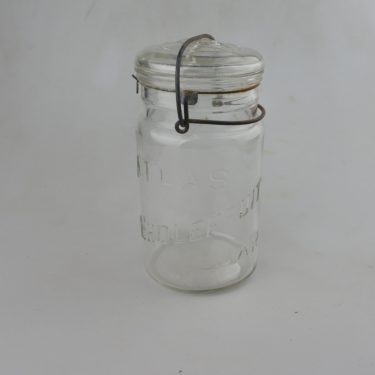 【ビンテージ】1920～1950年頃 アメリカ Hazel Atlas（ヘーゼルアトラス）社製メイソンジャー／保存瓶