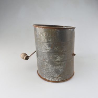 【ビンテージ】アメリカ BROMWELL’S TINフラワーシフター／粉振るい