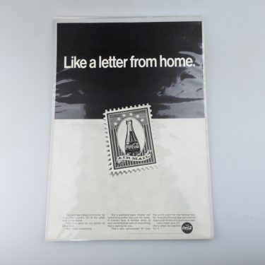 【ビンテージ】1970’s アメリカ コカコーラ雑誌切り抜き広告 オリジナル_G