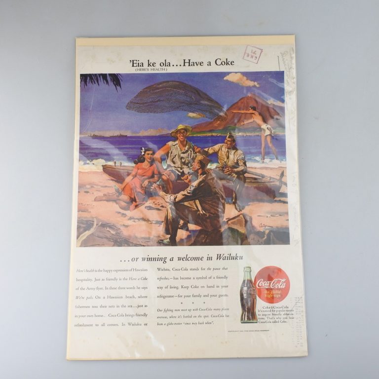 ビンテージ】1945's アメリカ コカコーラ雑誌切り抜き広告 オリジナル_