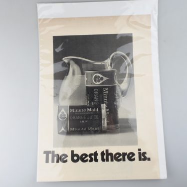 【ビンテージ】1970’s アメリカ Minute Maid雑誌切り抜き広告 オリジナル