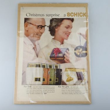 【ビンテージ】1970’s アメリカ シェイバー「SCHICK」雑誌切り抜き広告