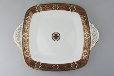 【ビンテージ】1960年 イギリスRoyal Doulton（ロイヤルドルトン）AXMINSTER（アクスミンスター）シリーズ ハンドル付きスクエアサービングプレート